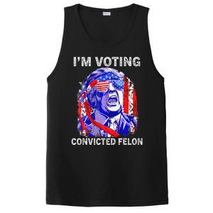 IM Voting For The Convicted Felon Funny Pro 2024 PosiCharge Competitor Tank