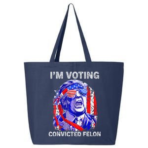 IM Voting For The Convicted Felon Funny Pro 2024 25L Jumbo Tote