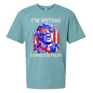 IM Voting For The Convicted Felon Funny Pro 2024 Sueded Cloud Jersey T-Shirt