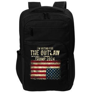 IM Voting For The Outlaw Trump 2024 Upsidedown Flag Impact Tech Backpack