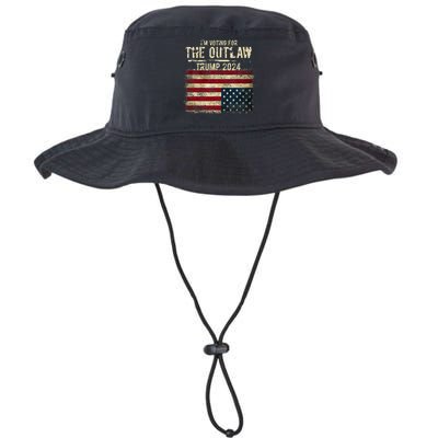 IM Voting For The Outlaw Trump 2024 Upsidedown Flag Legacy Cool Fit Booney Bucket Hat