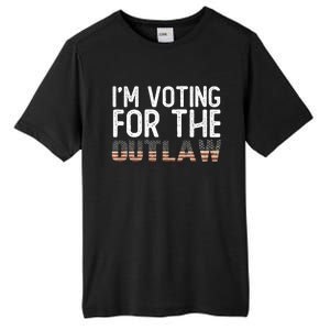 IM Voting For The Outlaw Meaningful Gift Fourth Of July Trump 2037 Gift Tall Fusion ChromaSoft Performance T-Shirt