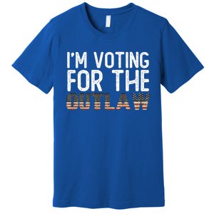 IM Voting For The Outlaw Meaningful Gift Fourth Of July Trump 2037 Gift Premium T-Shirt