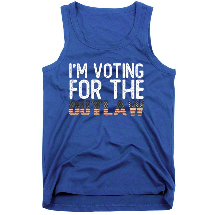 IM Voting For The Outlaw Meaningful Gift Fourth Of July Trump 2037 Gift Tank Top