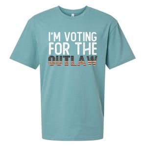 IM Voting For The Outlaw Meaningful Gift Fourth Of July Trump 2037 Gift Sueded Cloud Jersey T-Shirt