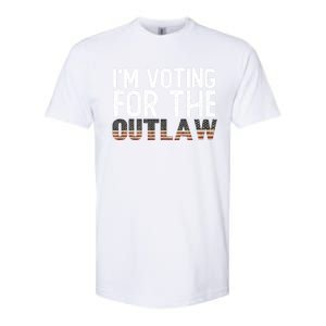 IM Voting For The Outlaw Meaningful Gift Fourth Of July Trump 2037 Gift Softstyle CVC T-Shirt