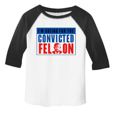 IM Voting For The Convicted Felon Donald Trump 2024 Premium Toddler Fine Jersey T-Shirt