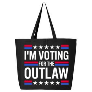 Im Voting For The Outlaw Funny Trump 25L Jumbo Tote