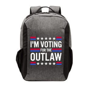 Im Voting For The Outlaw Funny Trump Vector Backpack