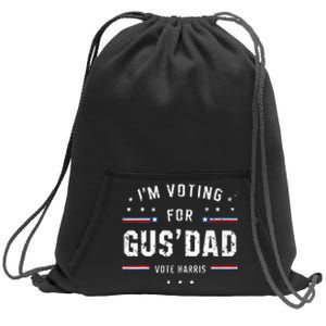 Im Voting For Gus Dad Harris Walz 2024 Sweatshirt Cinch Pack Bag