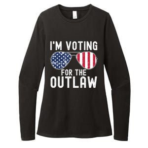 IM Voting For The Outlaw Cute Gift Fourth Of July Trump 2038 Gift Womens CVC Long Sleeve Shirt