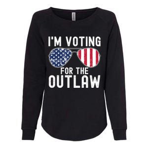 IM Voting For The Outlaw Cute Gift Fourth Of July Trump 2038 Gift Womens California Wash Sweatshirt