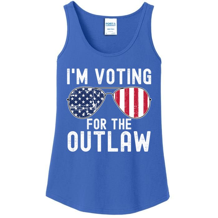 IM Voting For The Outlaw Cute Gift Fourth Of July Trump 2038 Gift Ladies Essential Tank