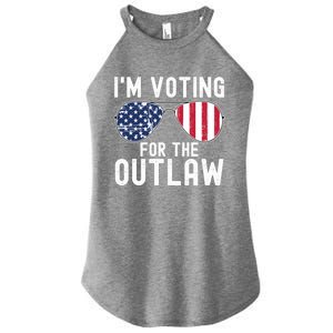 IM Voting For The Outlaw Cute Gift Fourth Of July Trump 2038 Gift Women's Perfect Tri Rocker Tank