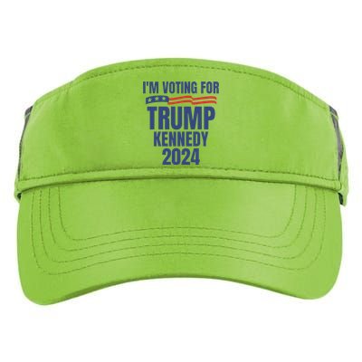 IM Voting For Trump And Kennedy 2024 Adult Drive Performance Visor