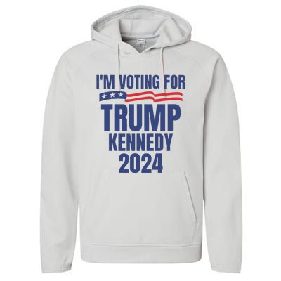 IM Voting For Trump And Kennedy 2024 Performance Fleece Hoodie