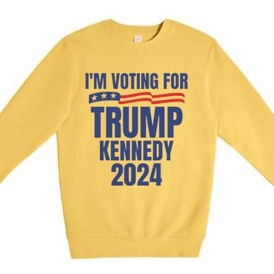 IM Voting For Trump And Kennedy 2024 Premium Crewneck Sweatshirt