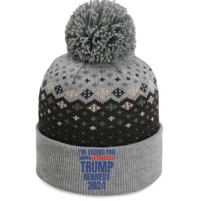 IM Voting For Trump And Kennedy 2024 The Baniff Cuffed Pom Beanie