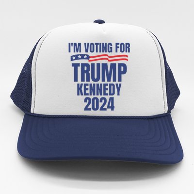 IM Voting For Trump And Kennedy 2024 Trucker Hat