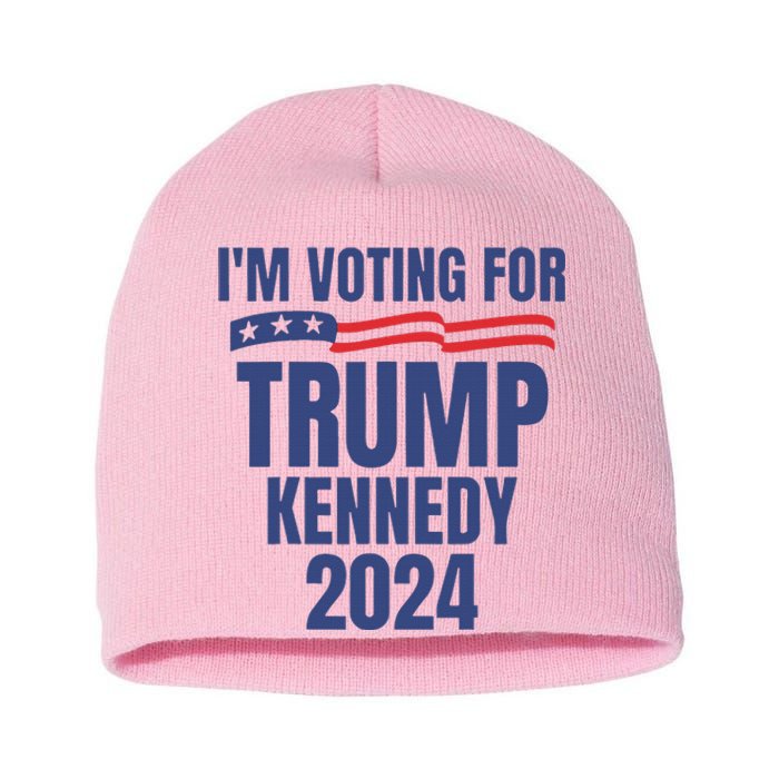 IM Voting For Trump And Kennedy 2024 Short Acrylic Beanie