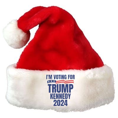 IM Voting For Trump And Kennedy 2024 Premium Christmas Santa Hat