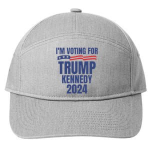 IM Voting For Trump And Kennedy 2024 7-Panel Snapback Hat