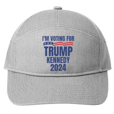 IM Voting For Trump And Kennedy 2024 7-Panel Snapback Hat