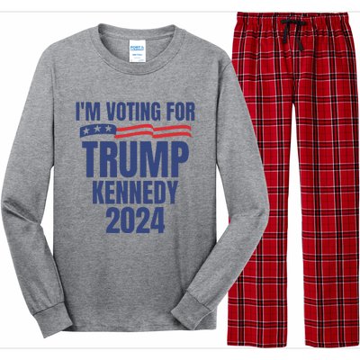 IM Voting For Trump And Kennedy 2024 Long Sleeve Pajama Set