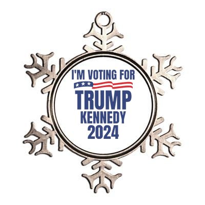 IM Voting For Trump And Kennedy 2024 Metallic Star Ornament