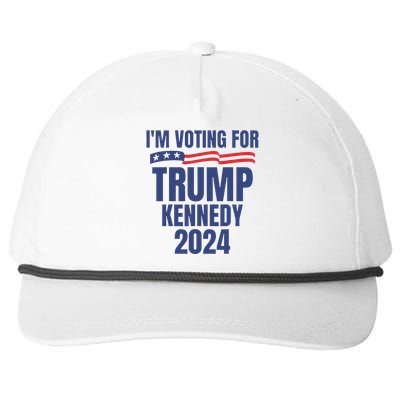 IM Voting For Trump And Kennedy 2024 Snapback Five-Panel Rope Hat