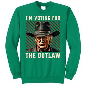 IM Voting For The Outlaw Wanted For President Trump 2024 Sweatshirt