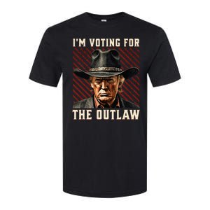 IM Voting For The Outlaw Wanted For President Trump 2024 Softstyle CVC T-Shirt