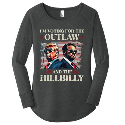 IM Voting For The Outlaw And The Hillbilly Trump Vance 2024 Women's Perfect Tri Tunic Long Sleeve Shirt