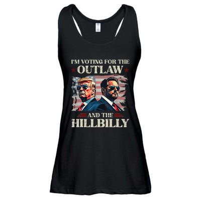 IM Voting For The Outlaw And The Hillbilly Trump Vance 2024 Ladies Essential Flowy Tank