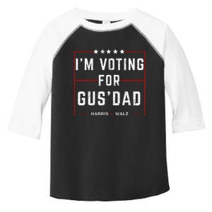 IM Voting For Gus Dad Vote Harris Walz 2024 Pres And Vice Toddler Fine Jersey T-Shirt