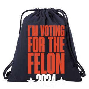 IM Voting For Felon Conviction Drawstring Bag