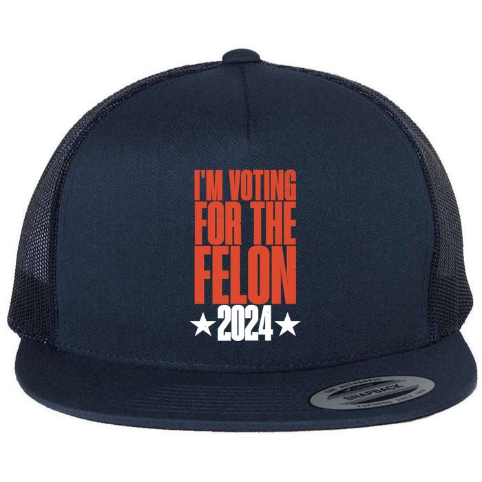 IM Voting For Felon Conviction Flat Bill Trucker Hat