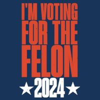 IM Voting For Felon Conviction Flat Bill Trucker Hat