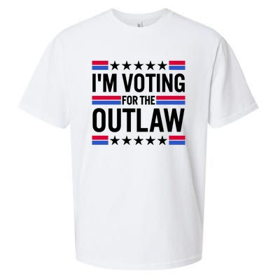 Im Voting For The Outlaw Funny Trump Sueded Cloud Jersey T-Shirt