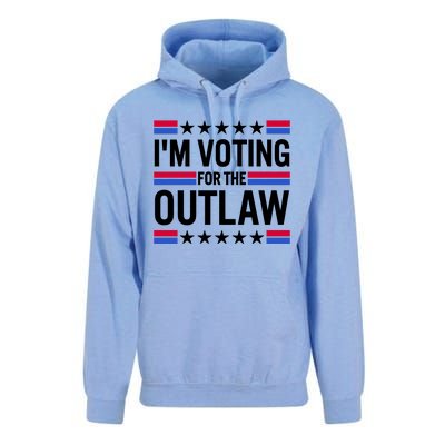 Im Voting For The Outlaw Funny Trump Unisex Surf Hoodie