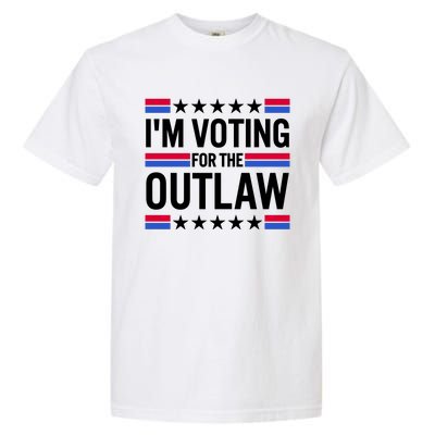 Im Voting For The Outlaw Funny Trump Garment-Dyed Heavyweight T-Shirt