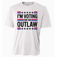 Im Voting For The Outlaw Funny Trump Cooling Performance Crew T-Shirt