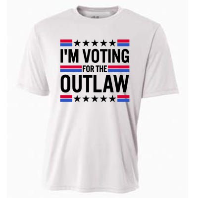 Im Voting For The Outlaw Funny Trump Cooling Performance Crew T-Shirt