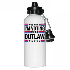 Im Voting For The Outlaw Funny Trump Aluminum Water Bottle