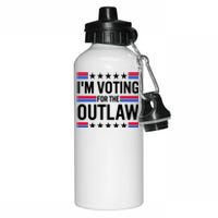 Im Voting For The Outlaw Funny Trump Aluminum Water Bottle