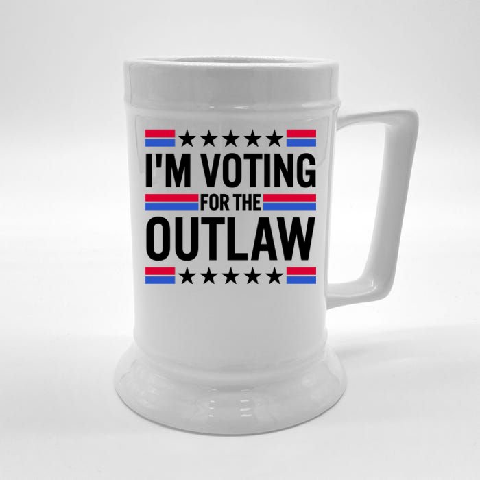 Im Voting For The Outlaw Funny Trump Beer Stein