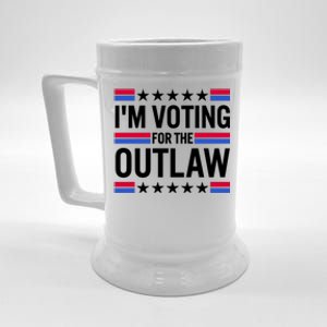 Im Voting For The Outlaw Funny Trump Beer Stein