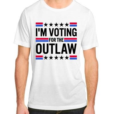 Im Voting For The Outlaw Funny Trump Adult ChromaSoft Performance T-Shirt