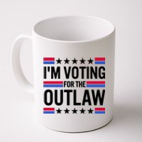 Im Voting For The Outlaw Funny Trump Coffee Mug