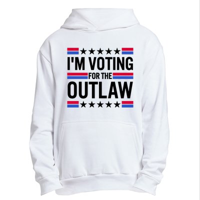 Im Voting For The Outlaw Funny Trump Urban Pullover Hoodie